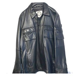 Mens XL M. Julian Leather Jacket Like New